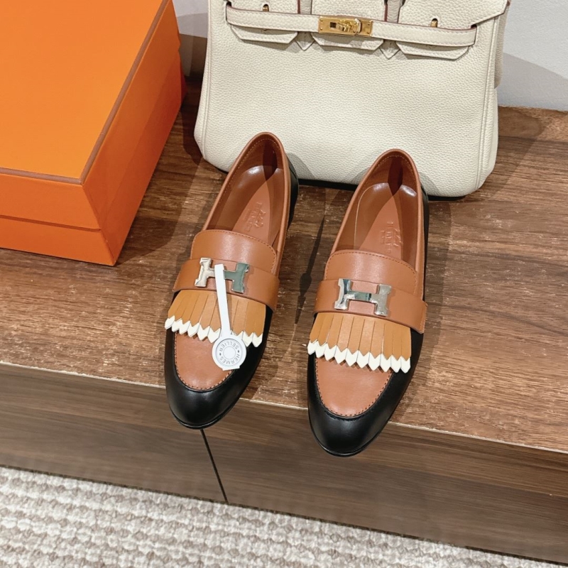 H**mes leather shoes